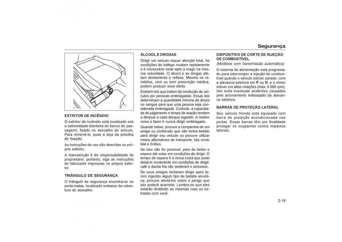 Honda Civic VII 7 manual del propietario / page 23