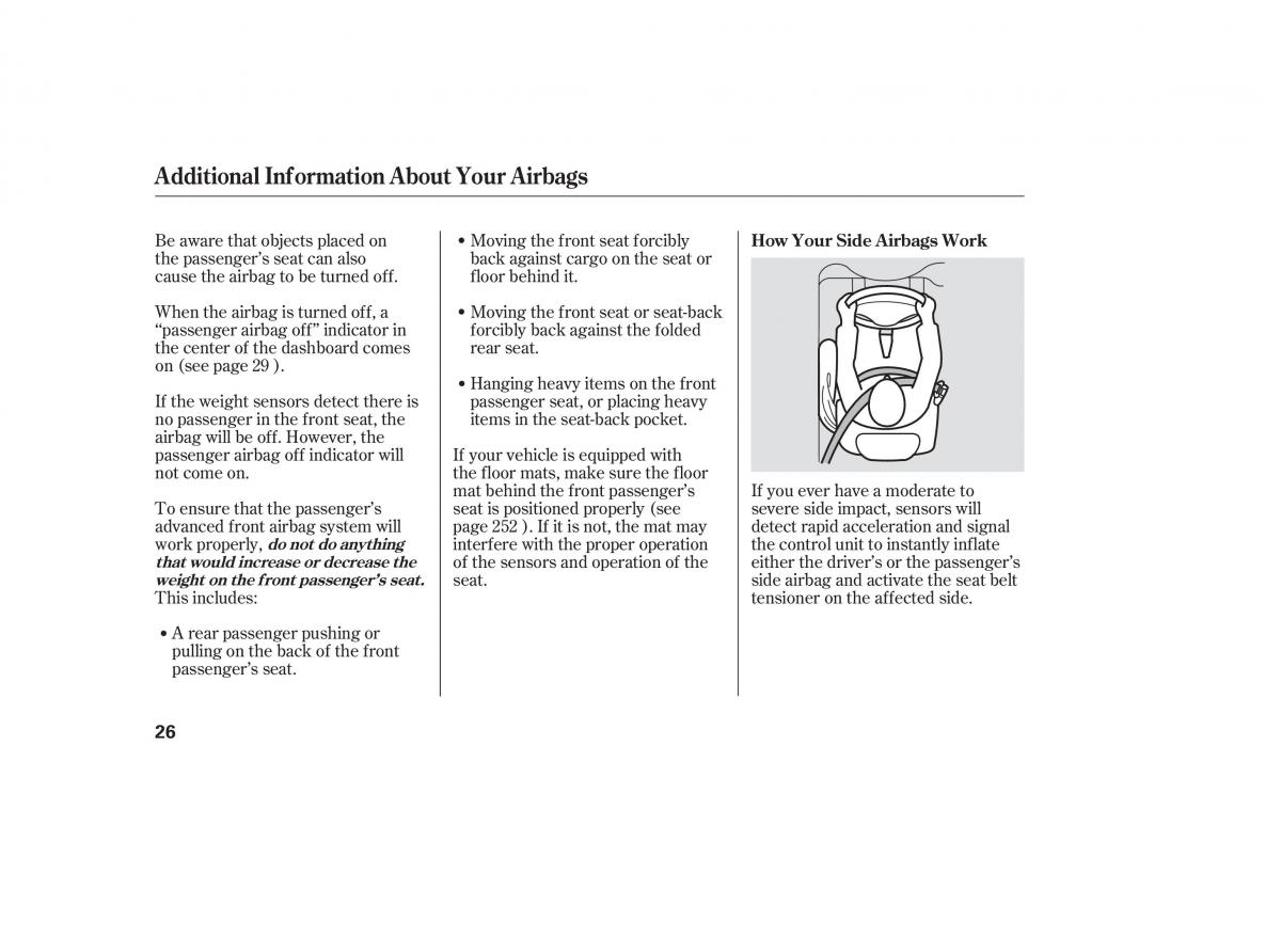 Honda Civic VIII 8 owners manual / page 8