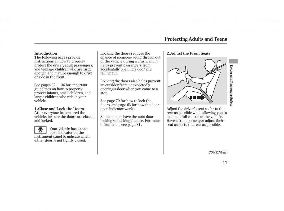 Honda Civic VIII 8 owners manual / page 1