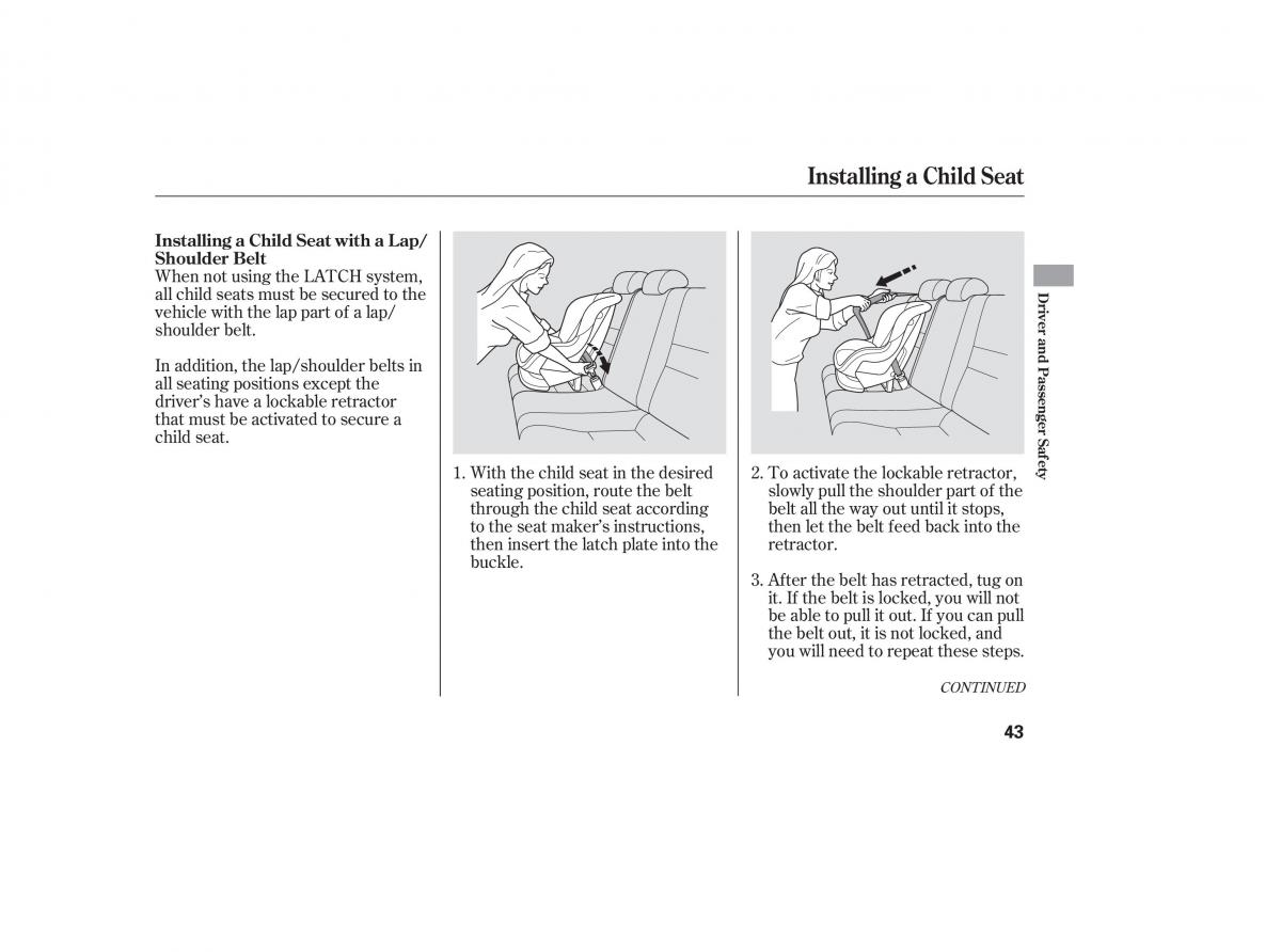 Honda Civic VIII 8 owners manual / page 13