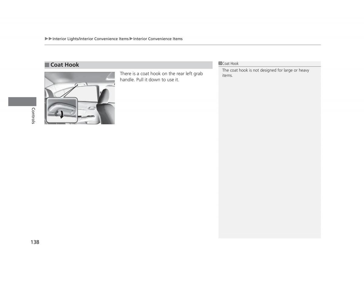 manual  Honda Civic IX 9 owners manual / page 139