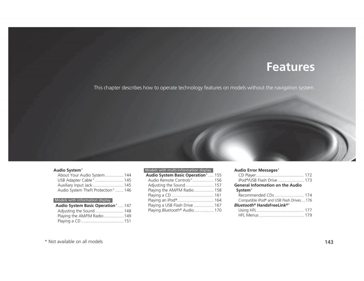 manual  Honda Civic IX 9 owners manual / page 144