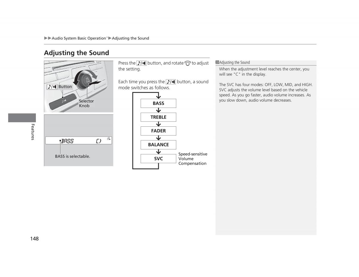 manual  Honda Civic IX 9 owners manual / page 149
