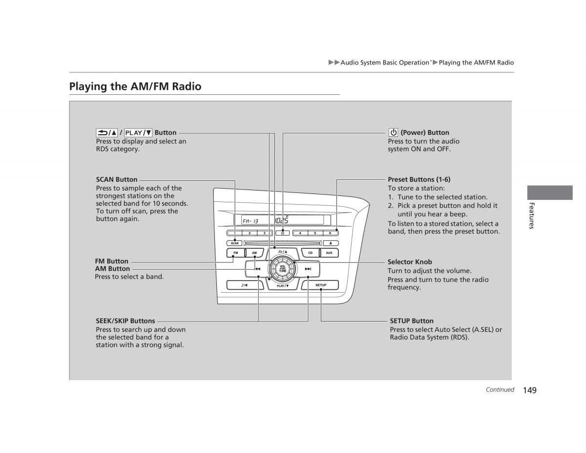 manual  Honda Civic IX 9 owners manual / page 150