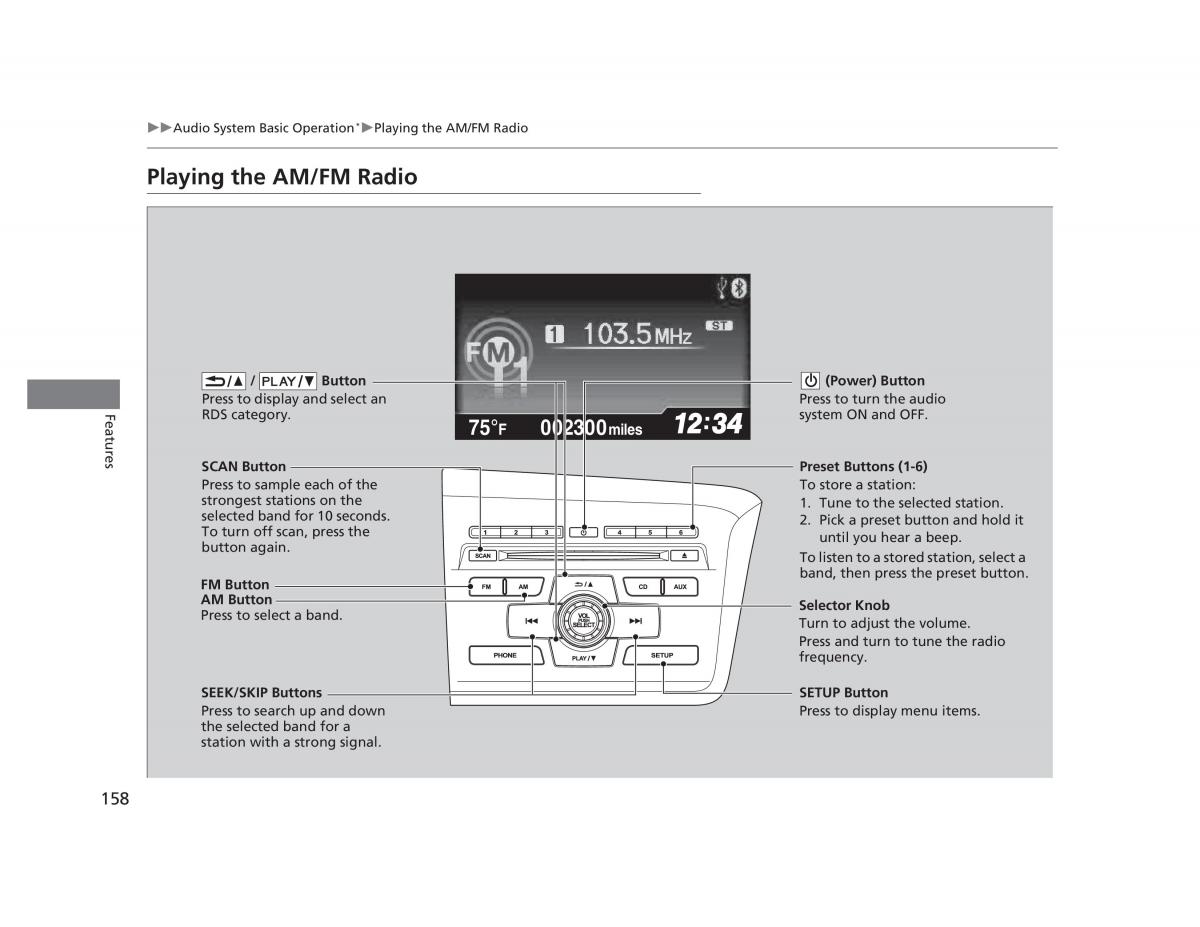 manual  Honda Civic IX 9 owners manual / page 159