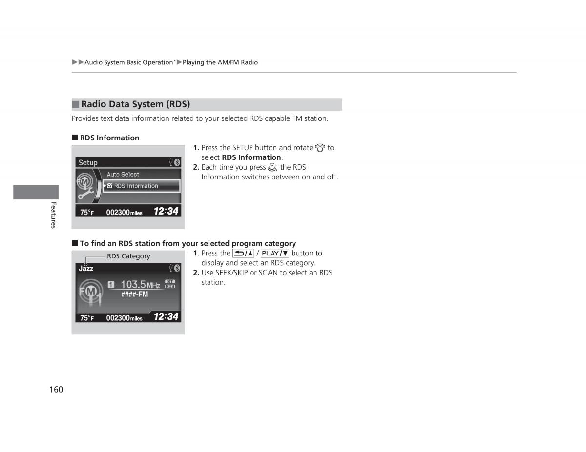 manual  Honda Civic IX 9 owners manual / page 161