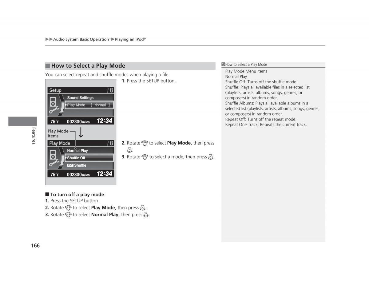 manual  Honda Civic IX 9 owners manual / page 167