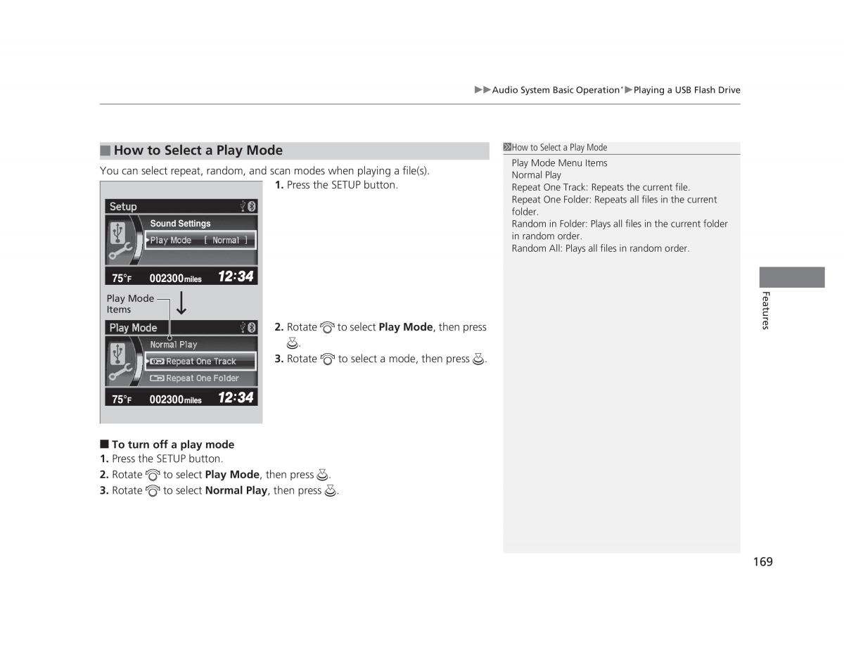 manual  Honda Civic IX 9 owners manual / page 170
