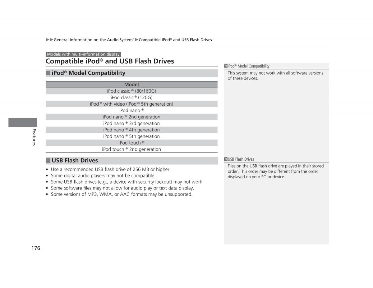 manual  Honda Civic IX 9 owners manual / page 177