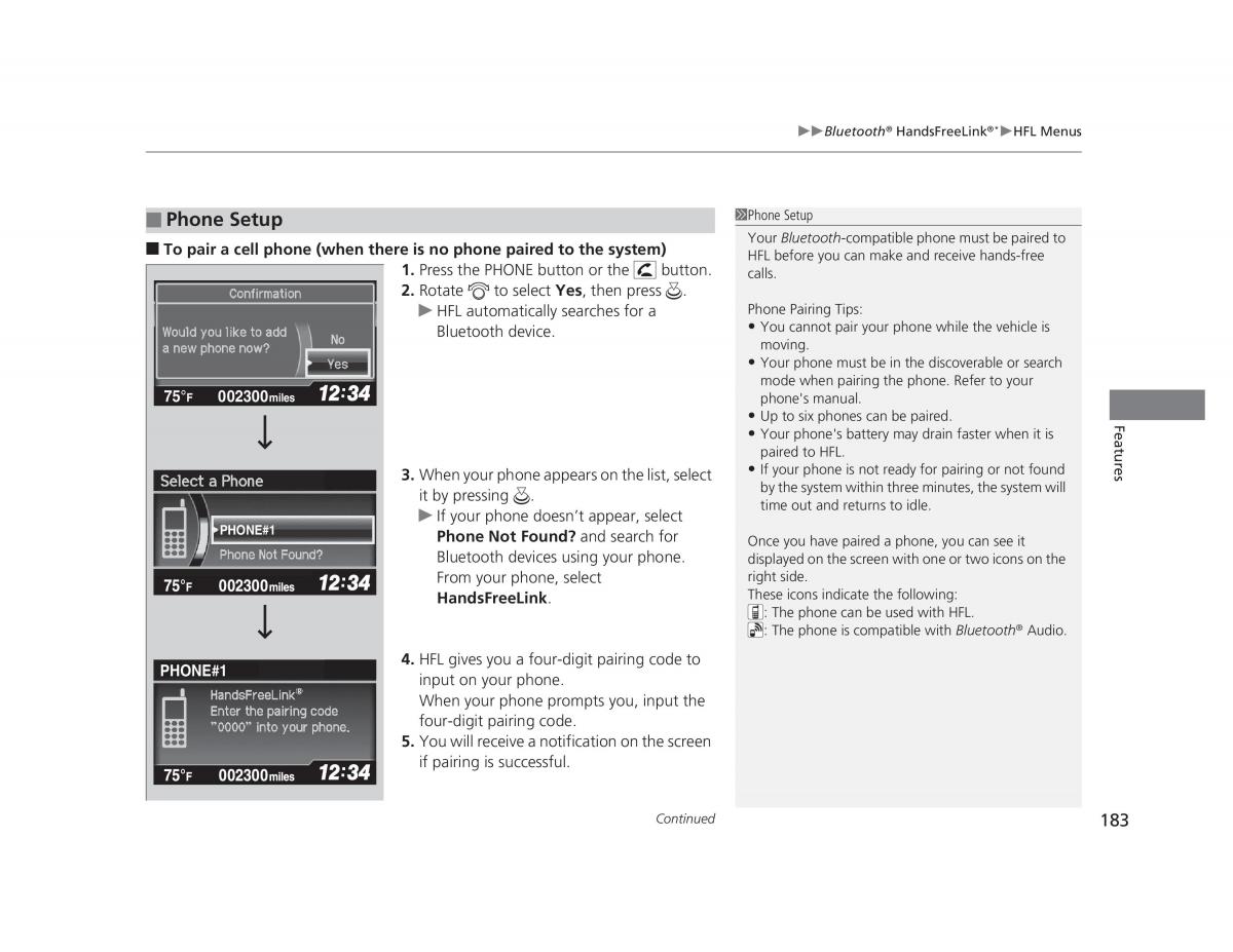 manual  Honda Civic IX 9 owners manual / page 184