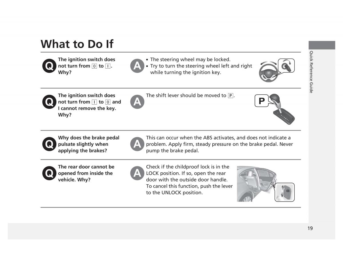 Honda Civic IX 9 owners manual / page 20