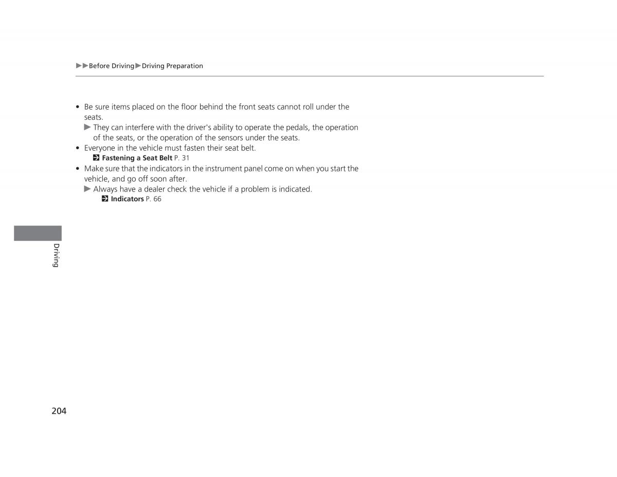 manual  Honda Civic IX 9 owners manual / page 205