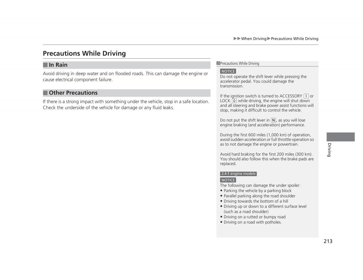 manual  Honda Civic IX 9 owners manual / page 214