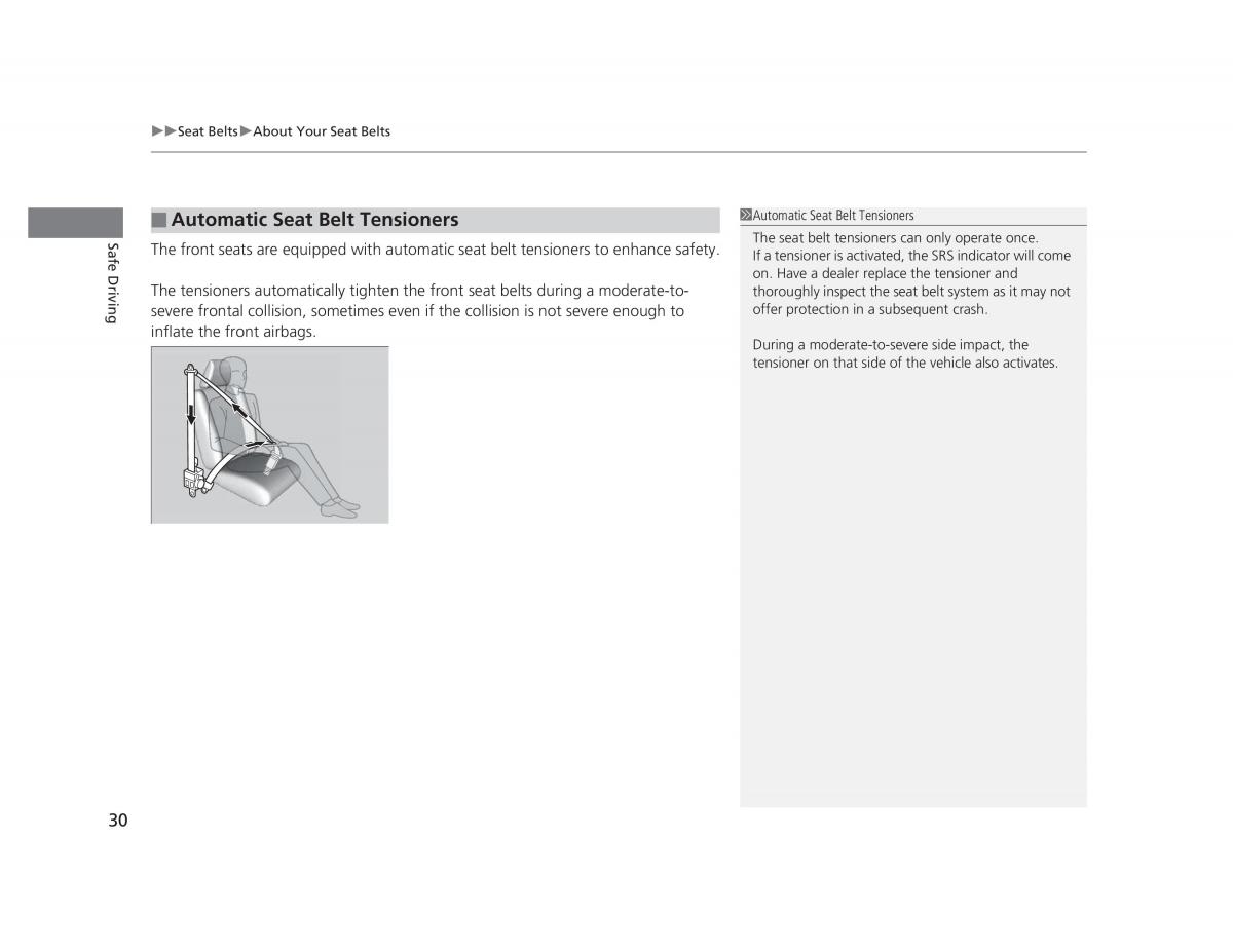 Honda Civic IX 9 owners manual / page 31