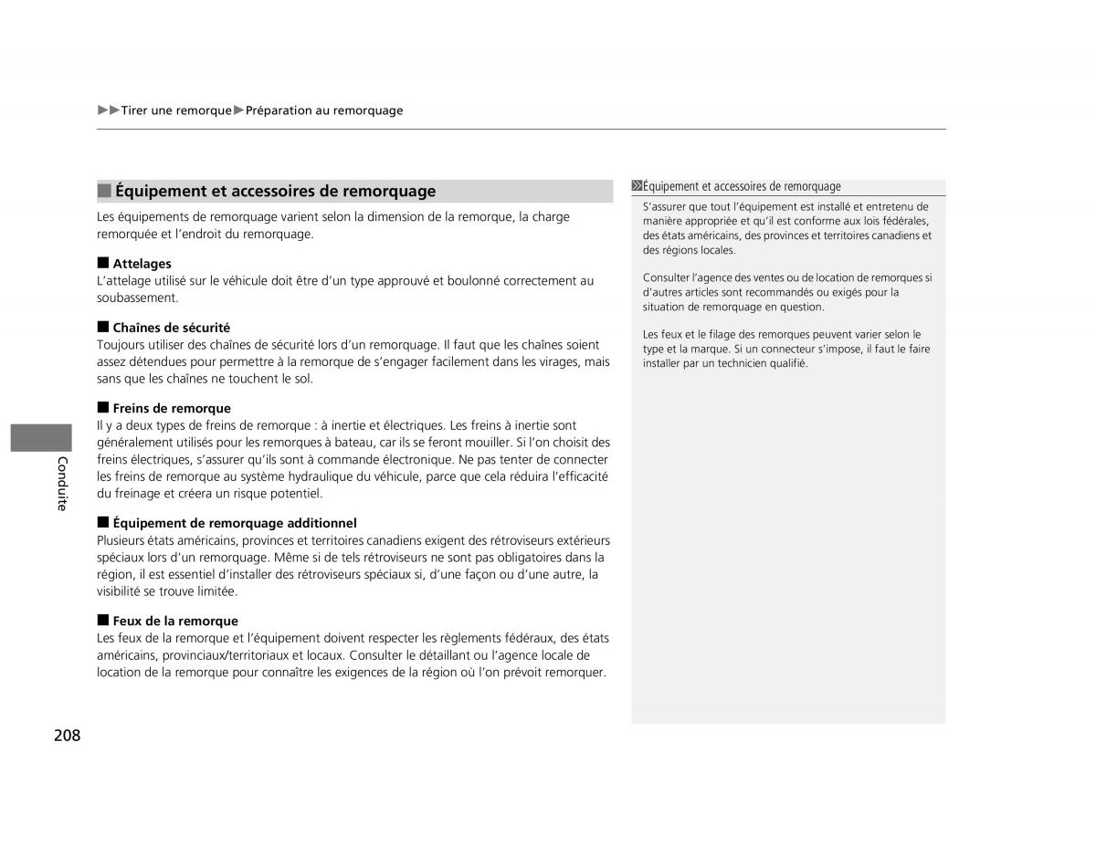 Honda Civic IX 9 manuel du proprietaire / page 209