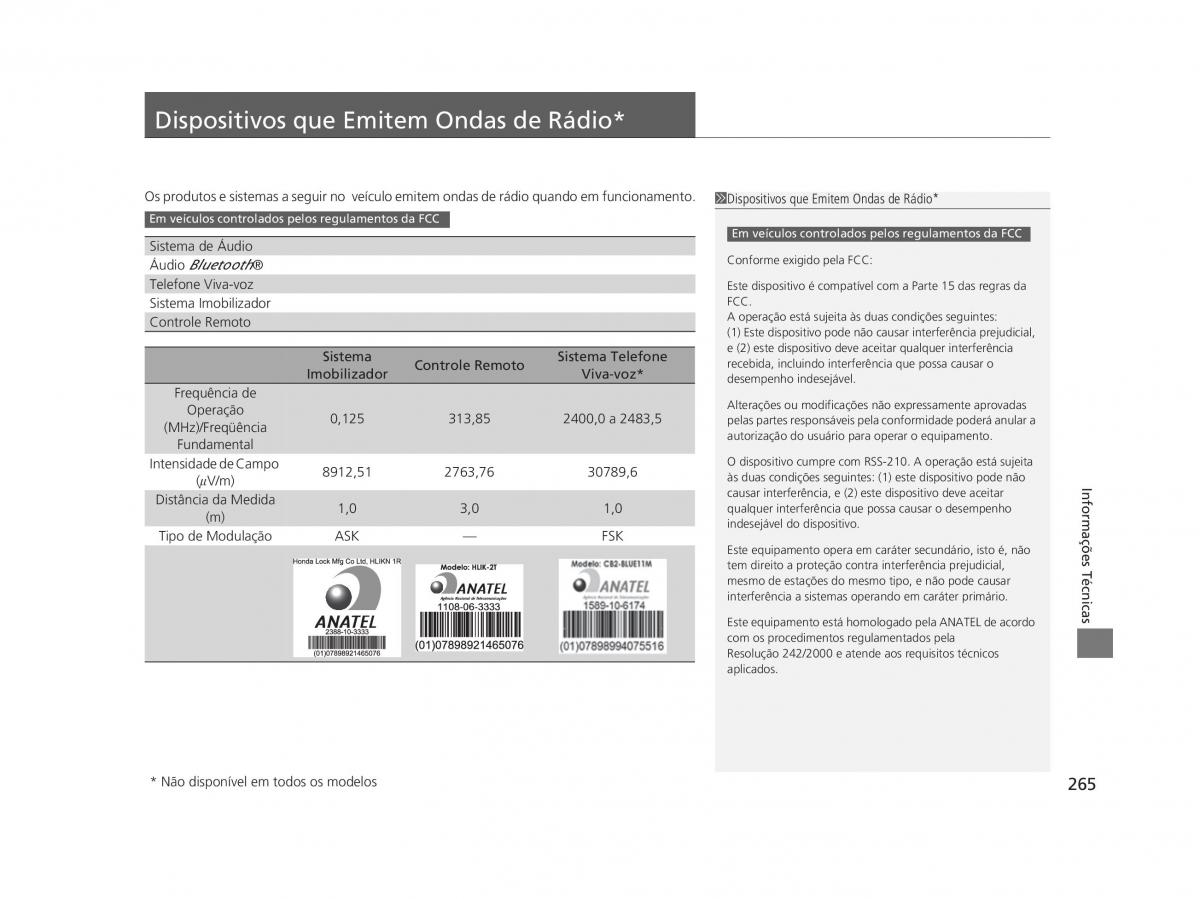 Honda Civic IX 9 manual del propietario / page 269