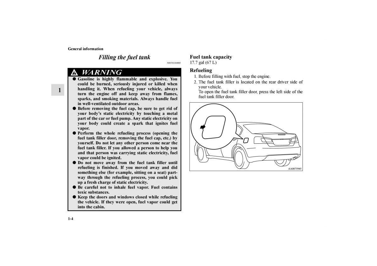 Mitsubishi Galant IX 9 owners manual / page 21