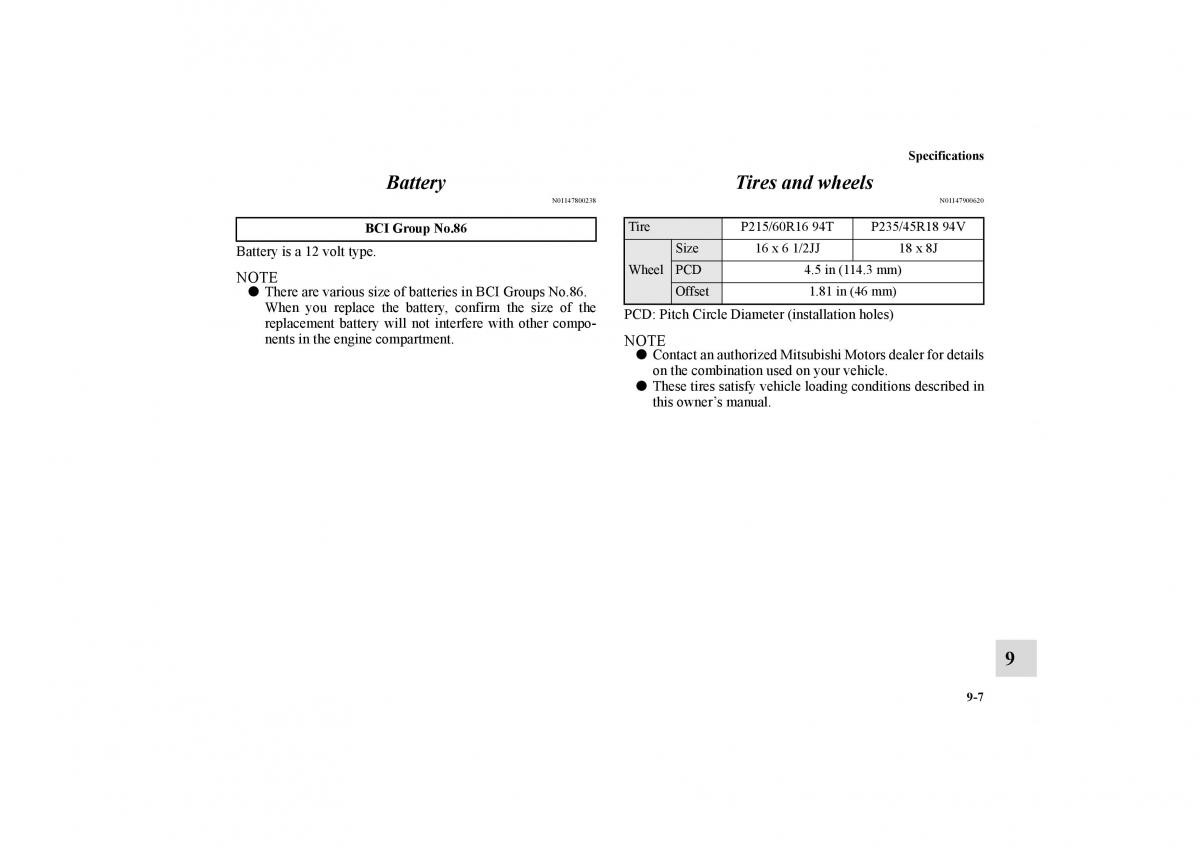 Mitsubishi Galant IX 9 owners manual / page 414