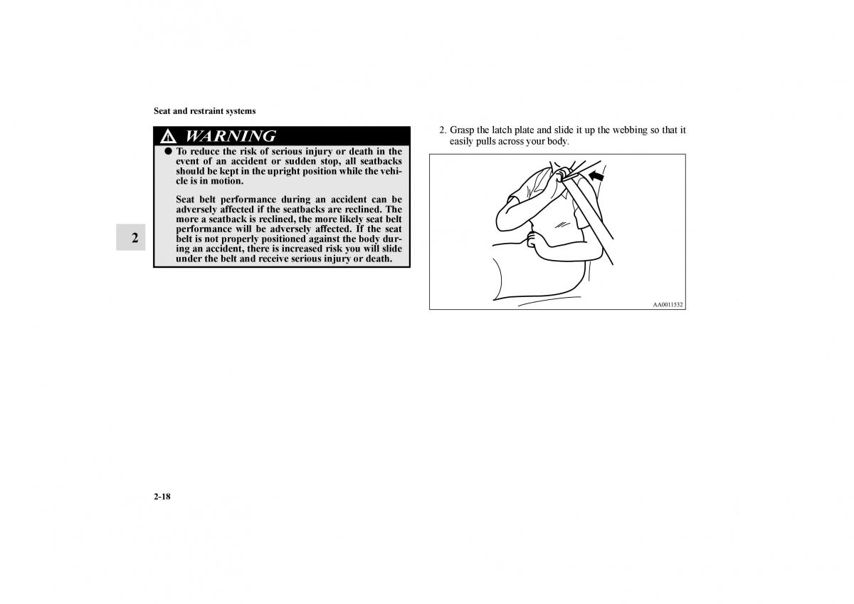 Mitsubishi Galant IX 9 owners manual / page 45