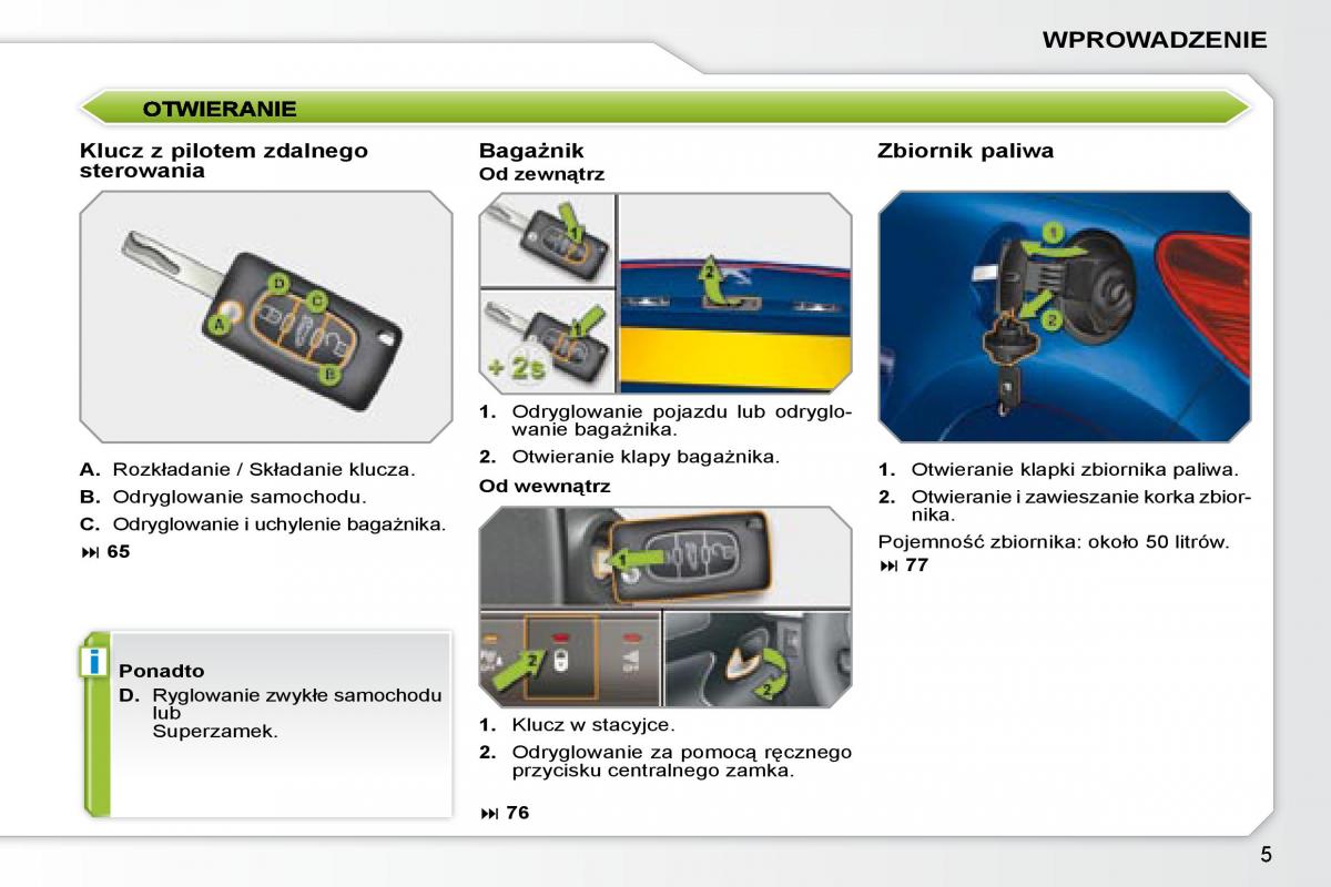 Peugeot 207 CC instrukcja obslugi / page 2