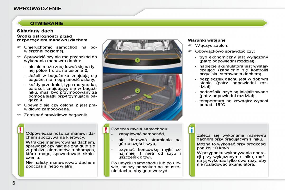 manual Peugeot 207 CC instrukcja page 3 pdf