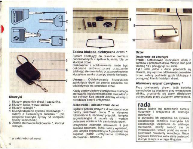 Renault 25 instrukcja obslugi / page 7
