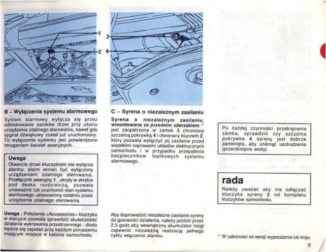 Renault 25 instrukcja obslugi / page 10