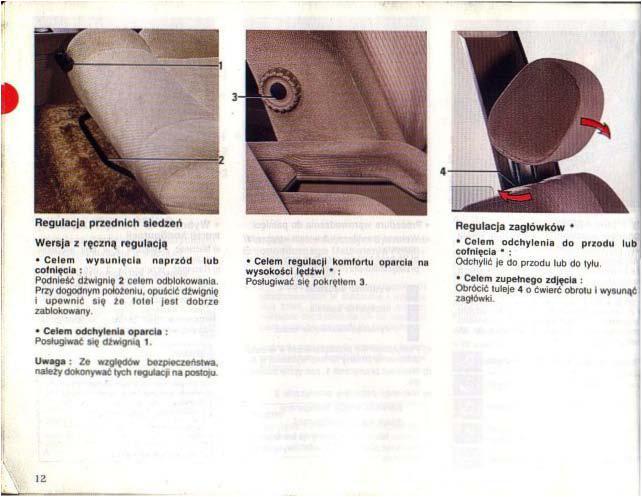 Renault 25 instrukcja obslugi / page 12