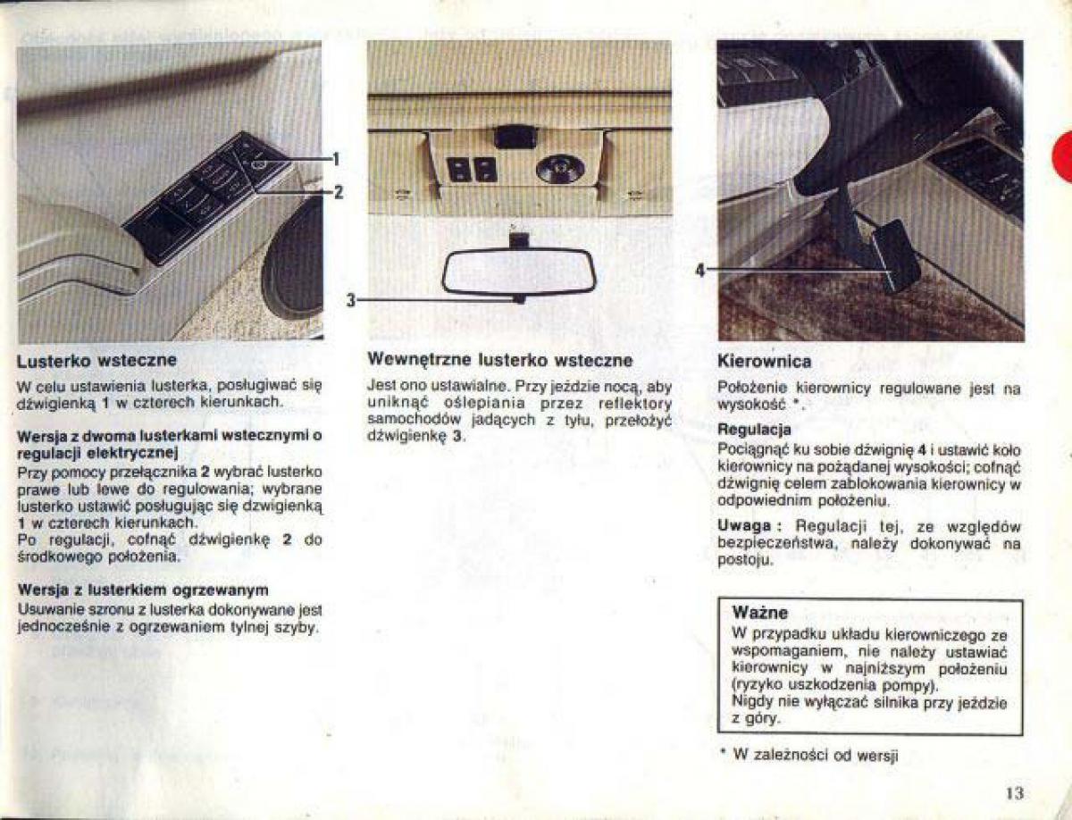 Renault 25 instrukcja obslugi / page 13