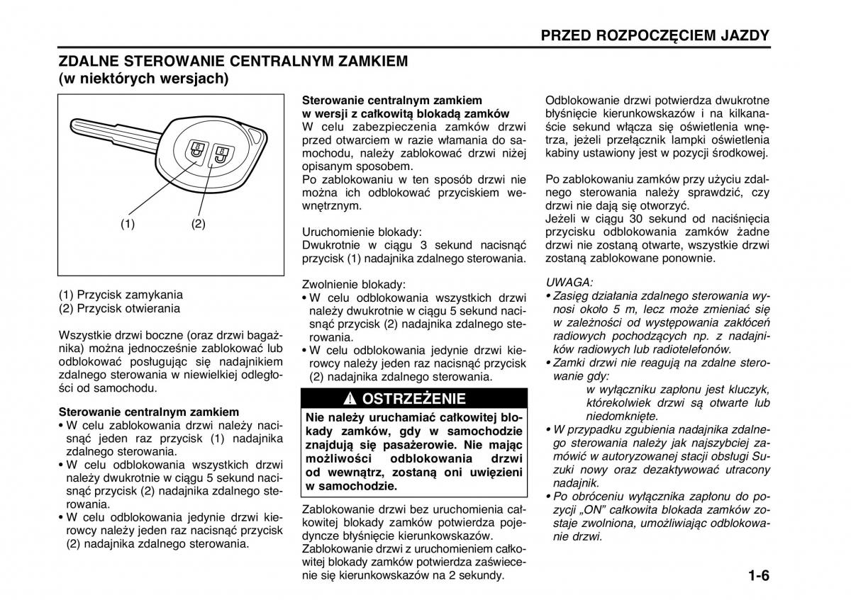 Suzuki Wagon R II 2 instrukcja obslugi / page 15