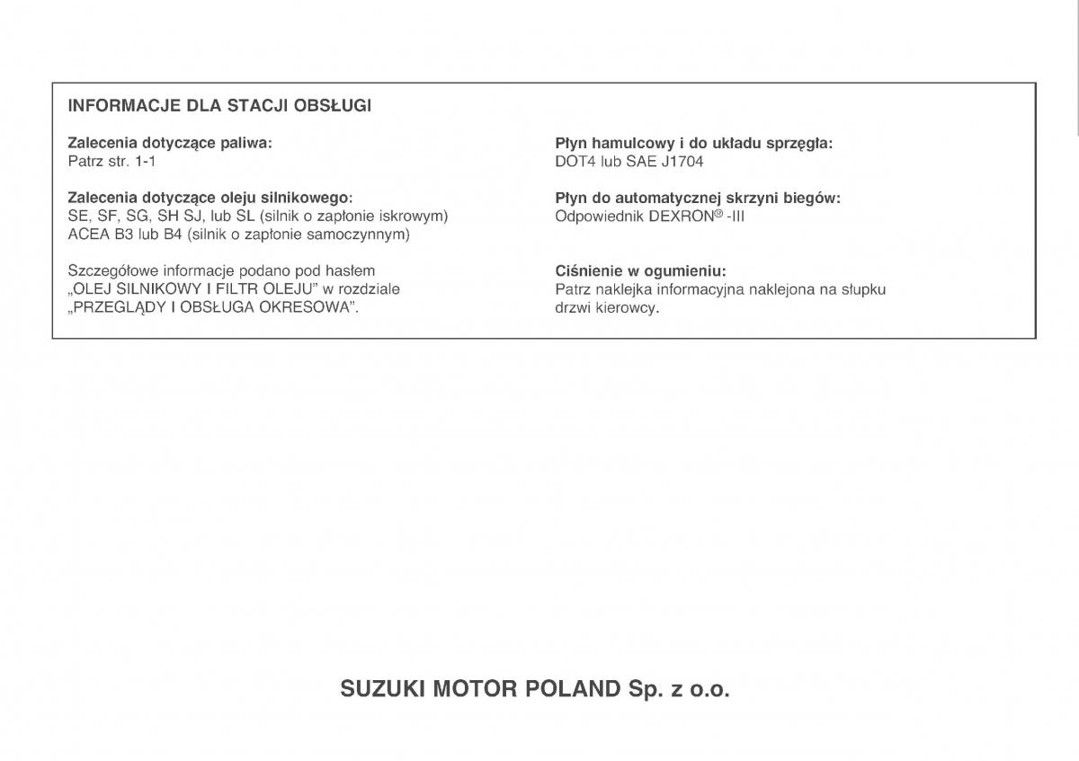 Suzuki Wagon R II 2 instrukcja obslugi / page 172