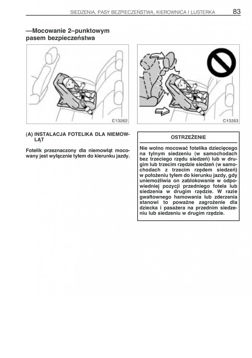 Toyota Previa II 2 instrukcja obslugi / page 92