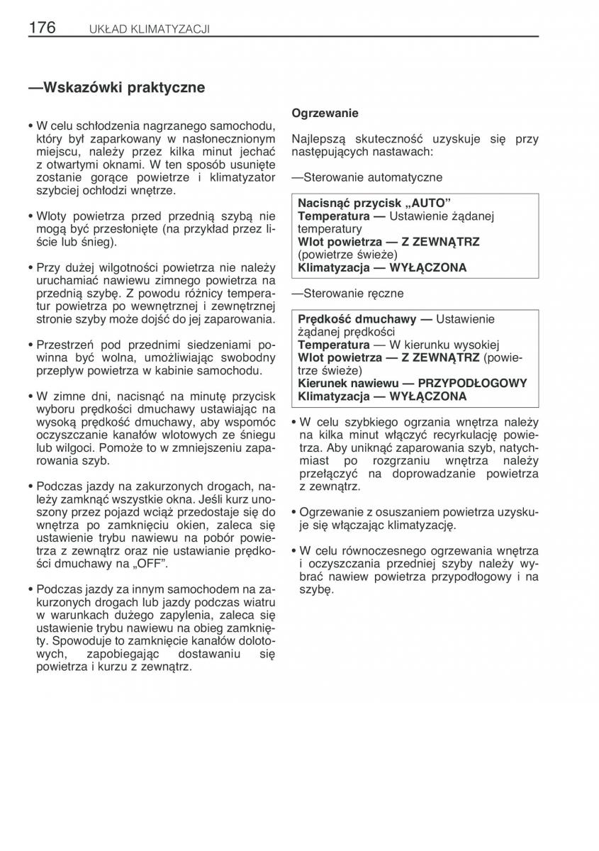 Toyota Previa II 2 instrukcja obslugi / page 185