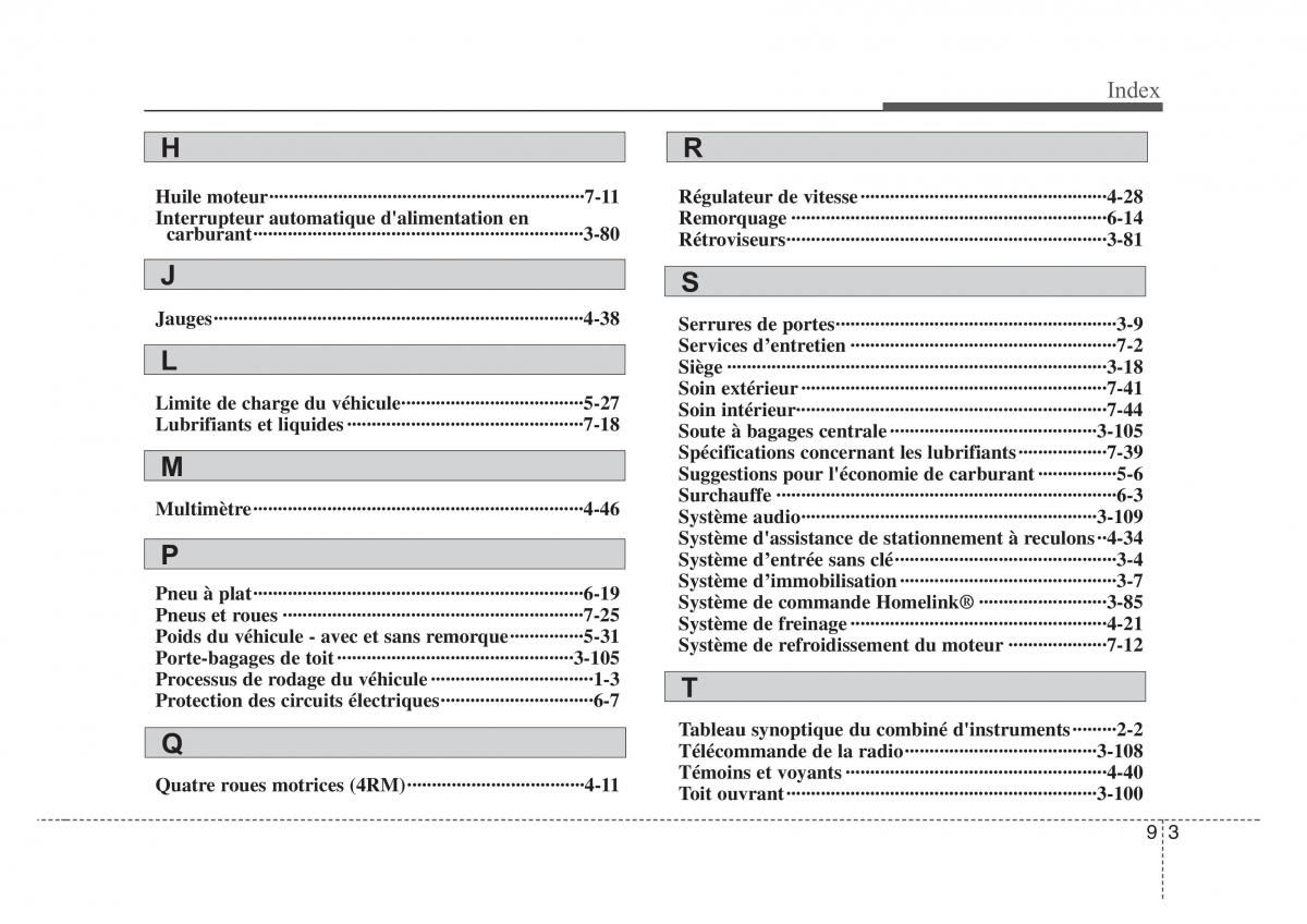 KIA Sorento I 1 manuel du proprietaire / page 319