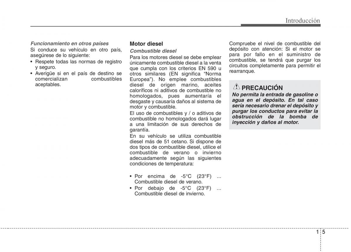 KIA Sorento II 2 manual del propietario / page 5
