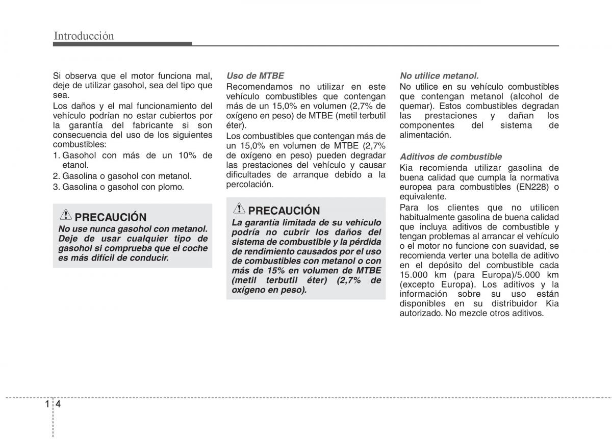 KIA Sorento II 2 manual del propietario / page 4