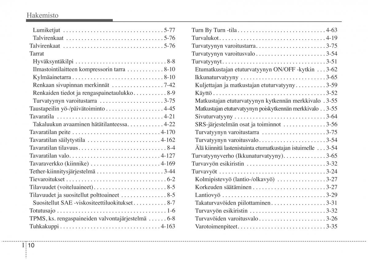 KIA Sorento II 2 omistajan kasikirja / page 626