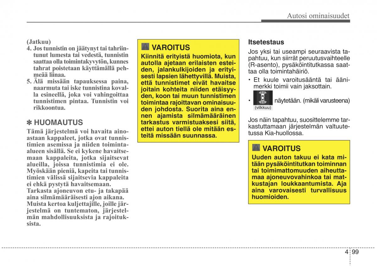 KIA Sorento II 2 omistajan kasikirja / page 192
