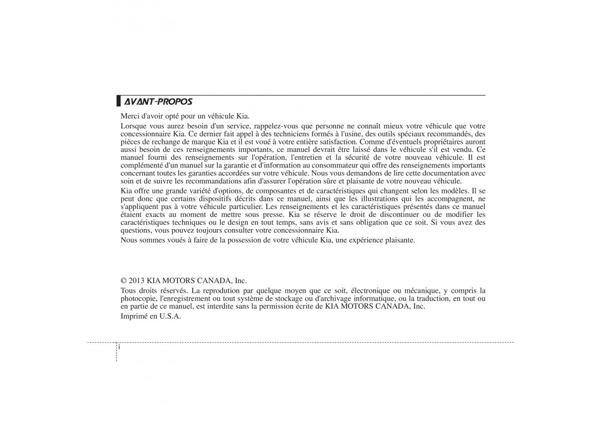 KIA Sorento II 2 manuel du proprietaire / page 2
