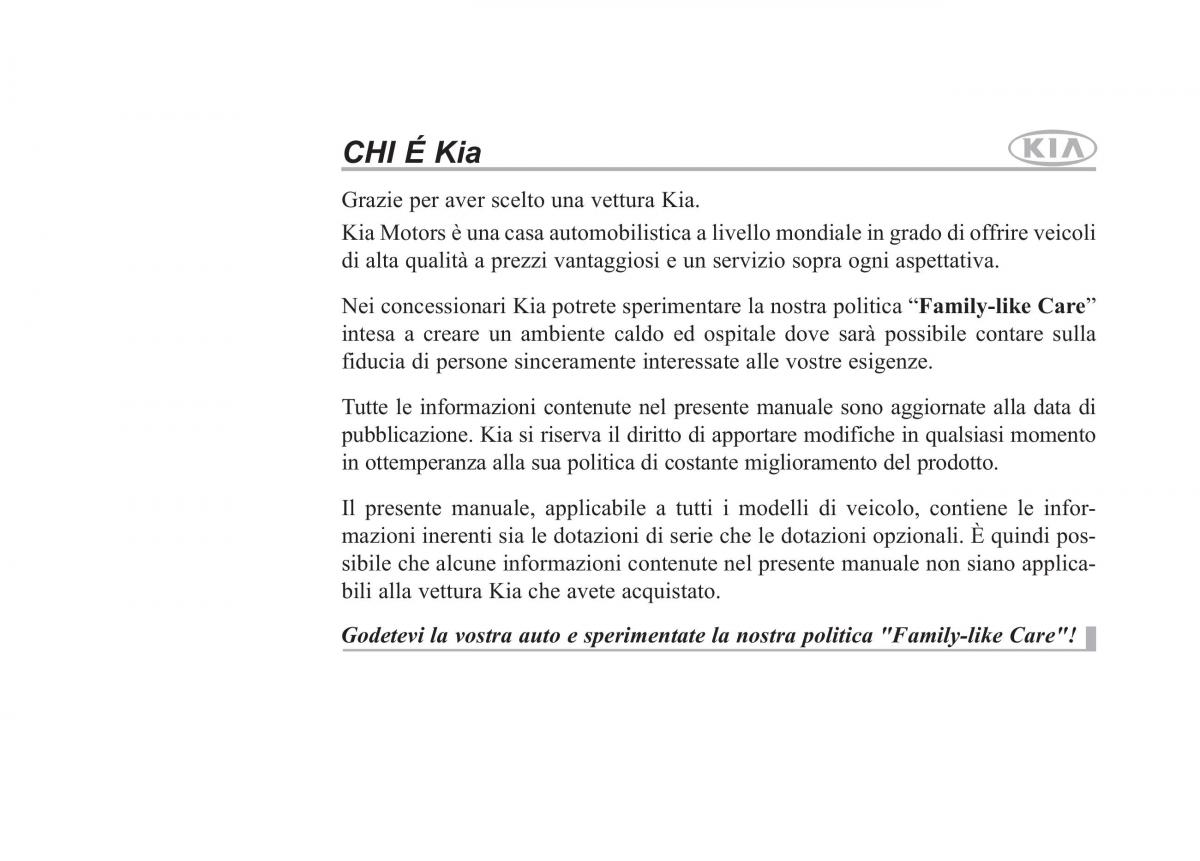 KIA Sorento II 2 manuale del proprietario / page 13