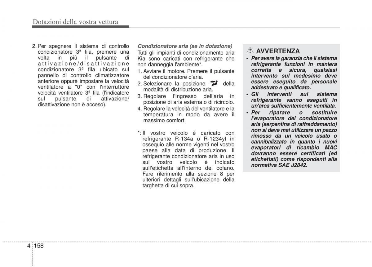KIA Sorento II 2 manuale del proprietario / page 261