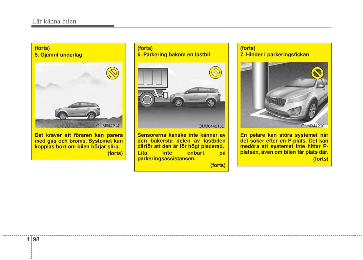 KIA Sorento II 2 instruktionsbok / page 191