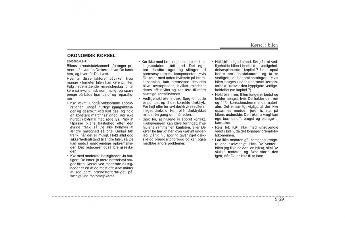 KIA Soul I 1 Bilens instruktionsbog / page 199