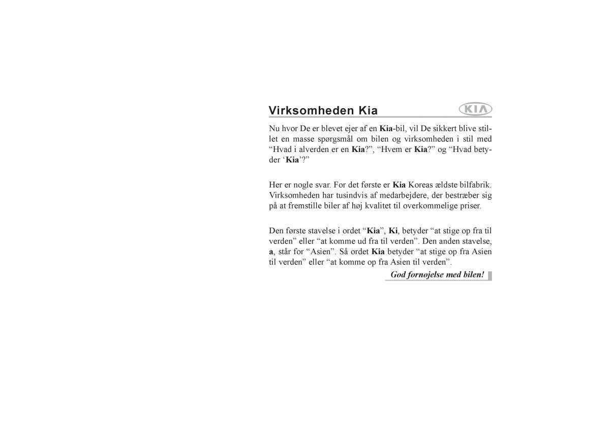 KIA Soul I 1 Bilens instruktionsbog / page 1