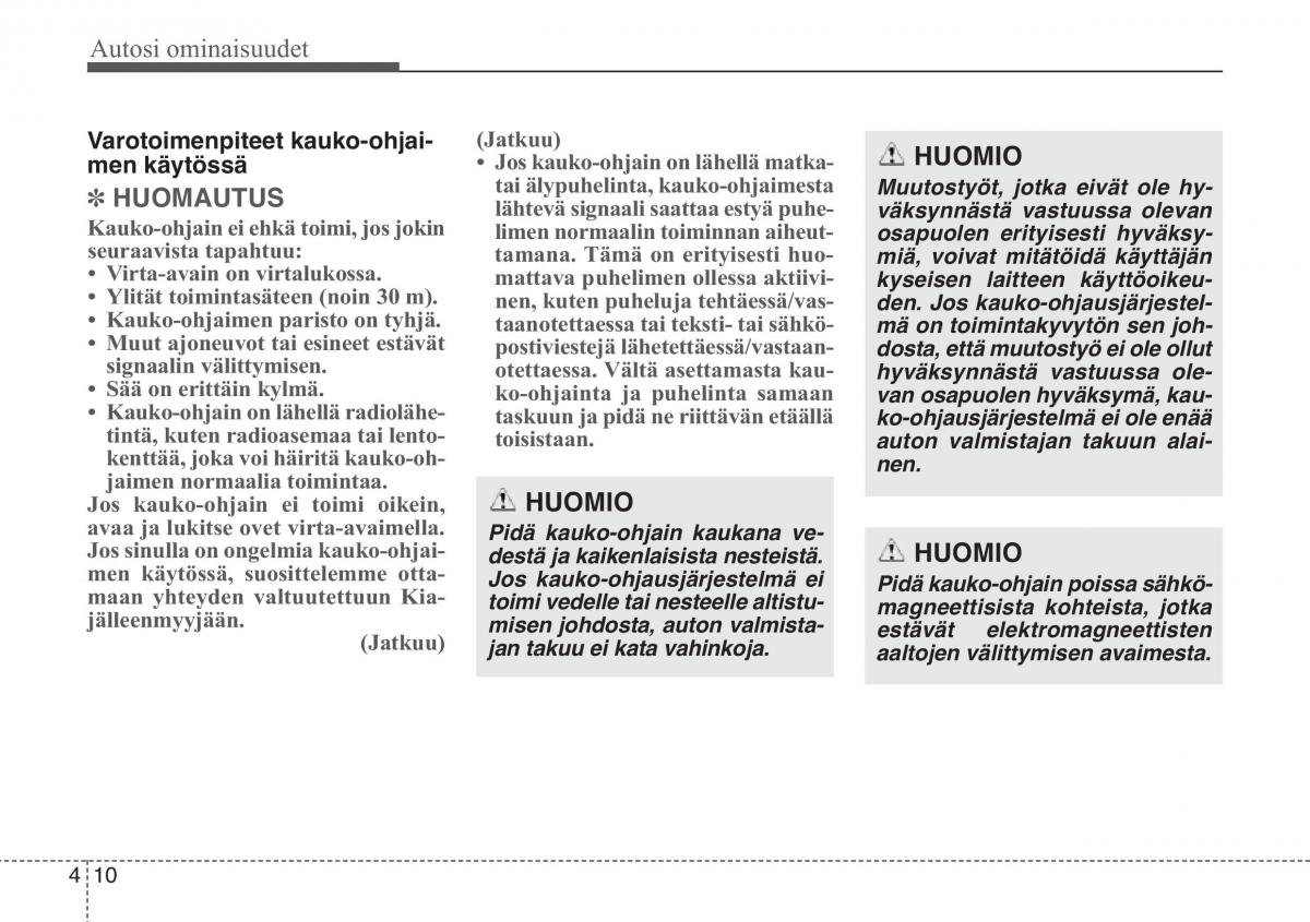 KIA Soul II 2 omistajan kasikirja / page 93