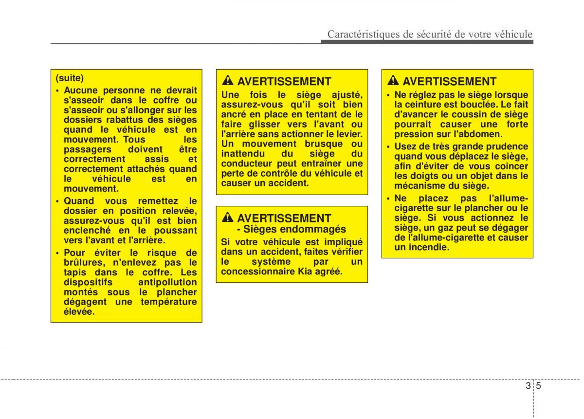 KIA Soul II 2 manuel du proprietaire / page 21