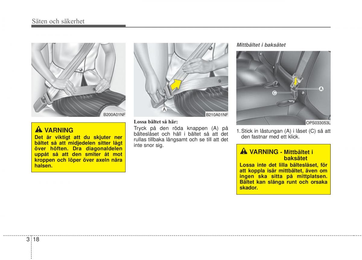 KIA Soul II 2 instruktionsbok / page 44