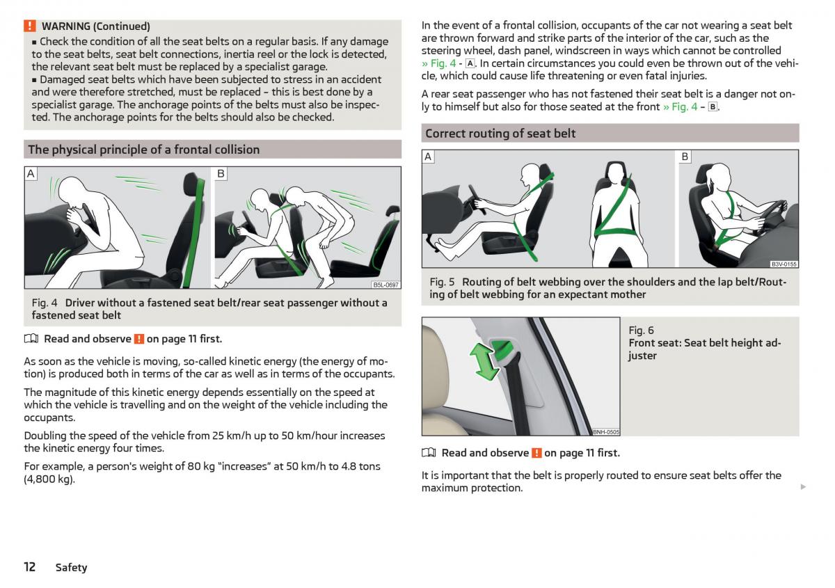 Skoda Rapid owners manual / page 14