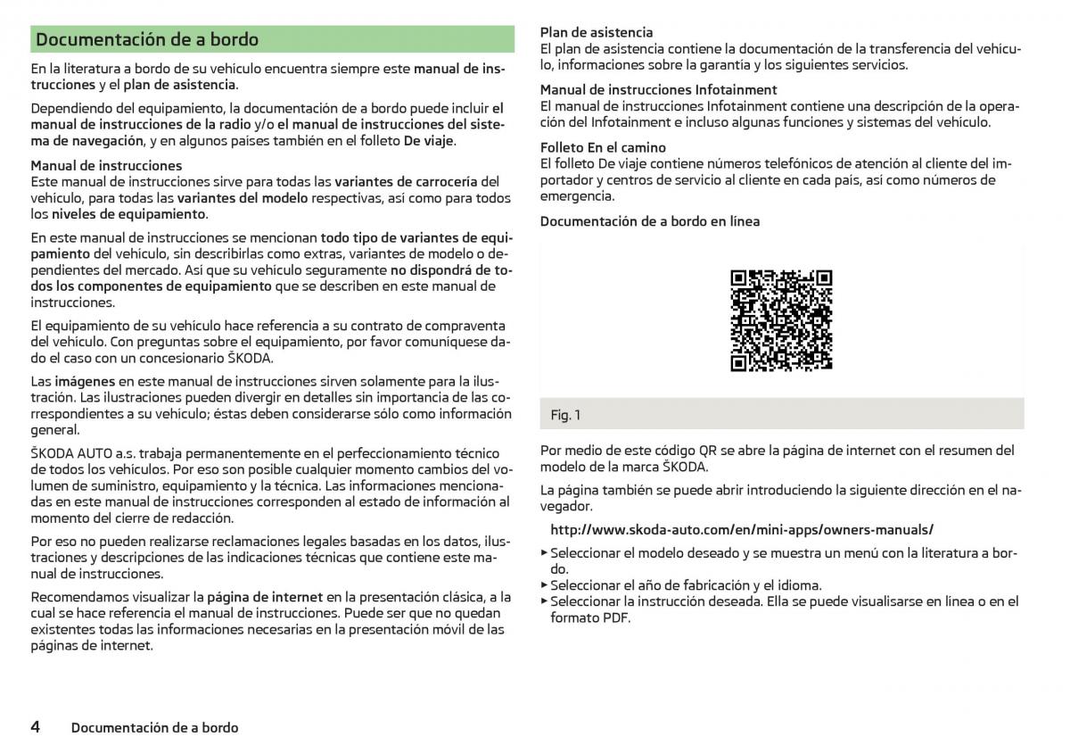 Skoda Rapid manual del propietario / page 6