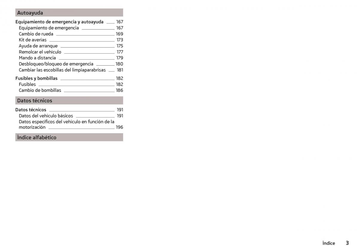 Skoda Rapid manual del propietario / page 5